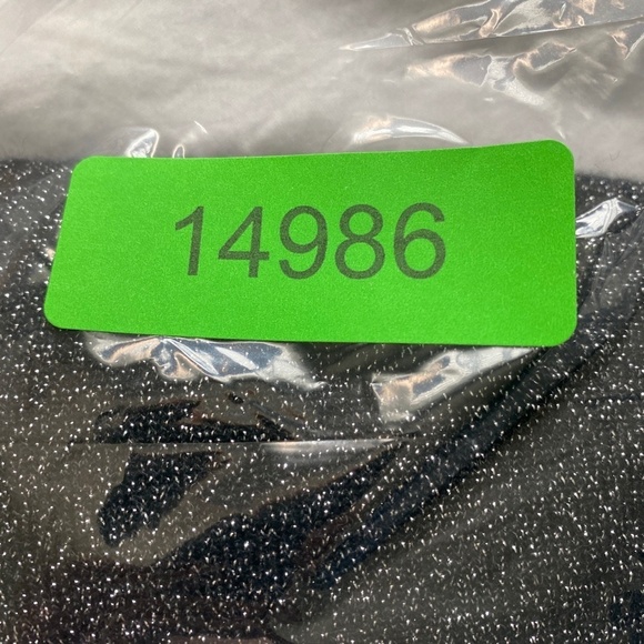 Molly Bracken Women's Black Front Twist Knot Silver Glitter Lightweight Sweater - Picture 12 of 12